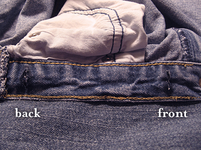 adding elastic to jeans