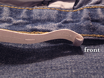How To Make An Adjustable Waistband In Jeans