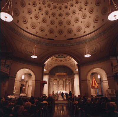 wedding at the Basillica in Baltimore